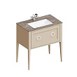 Мебель для ванной со столешницей Kerama Marazzi Plaza Classic NEO 80 напольная, 1 ящик, капучино