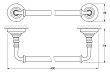 Полотенцедержатель 3SC Stilmar 	STI 012 хром, 40 см - превью 2