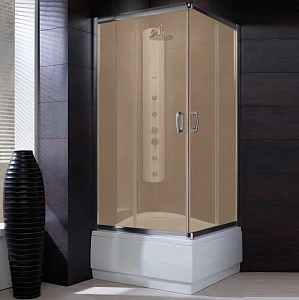 Душевой уголок Radaway Premium Plus C 80x170 коричневое стекло