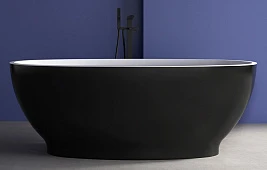 Акриловая ванна Abber AB9207MB черная матовая