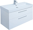 Тумба с раковиной Aquanet Nova 100 белый (2 ящика)
