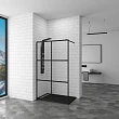 Душевая перегородка RGW Walk In WA-11B 90х200, профиль черный - превью 1