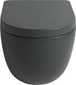 Крышка-сиденье ArtCeram File 2.0 FLA002 grigio oliva, с микролифтом, петли хром - превью 2