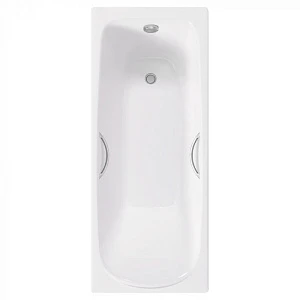 Чугунная ванна Delice Fusion Elite DLR230647R 170х70 с отверстиями под ручки, без ножек