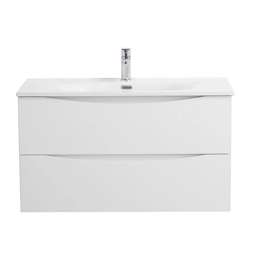 Тумба для комплекта BelBagno Marino-Cer-N 80 подвесная, 2 ящика, Bianco Opaco