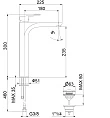 Смеситель Fiore Kevon 81CR8119 для раковины с донным клапаном - превью 1