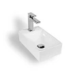 Мебельная раковина Bond Cube S12-380L 37,5х21,5 белый - превью 1