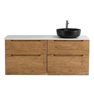 Тумба со столешницей BelBagno Etna H-60 120 R подвесная, 4 ящика, Rovere Nature