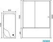 Душевой уголок Royal Bath RB 8100BP-T-BL 100х80х200 (прозрачное) левый - превью 1