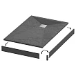 Экран Grossman Strong для прямоугольного поддона GR-S290120Q (90*120) черный металлический - превью 2