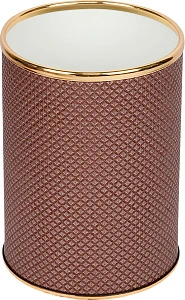 Мусорное ведро Geralis M-RBG-B темное, золото, 3 л
