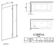 Шторка на ванну Radaway Carena PNJ 70 прозрачное стекло R - превью 2