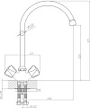 Смеситель для кухонной мойки Agger Retro-S A1800000 - превью 1