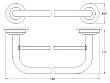 Полотенцедержатель FBS Standard STA 036 50 см - превью 2