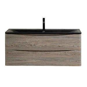 Тумба с раковиной BelBagno Acqua 120 подвесная, pino scania (раковина BelBagno BB1200/455-LV-ART-ALR-NERO)