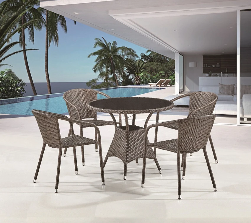Комплект для отдыха Afina Garden T197ANS-W53/Y137C-W53 Brown (4+1)