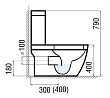 Унитаз-моноблок Arcus 050 white SY - превью 1
