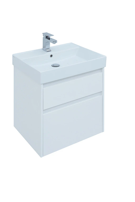 Тумба для комплекта Aquanet Nova Lite 60 белый (2 ящика)
