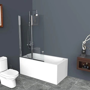 Шторка на ванну BelBagno Uno 90х150 прозрачное стекло