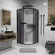 Душевой уголок Niagara Eco NG-007-14T 90х90х195 профиль черный, стекло тонированное - превью 2