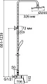 Душевая стойка Aquanet FSC1601-2 Round - превью 2