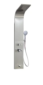 Душевая панель Taliente TA-G-S01C+s сталь
