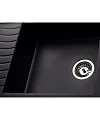 Мойка кухонная Kuppersberg Mila 1B1D Black Metalic встраиваемая - превью 1