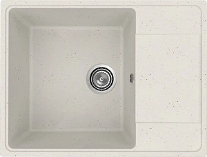 Мойка кухонная Practik PR-M 650-001 65 см, белый камень