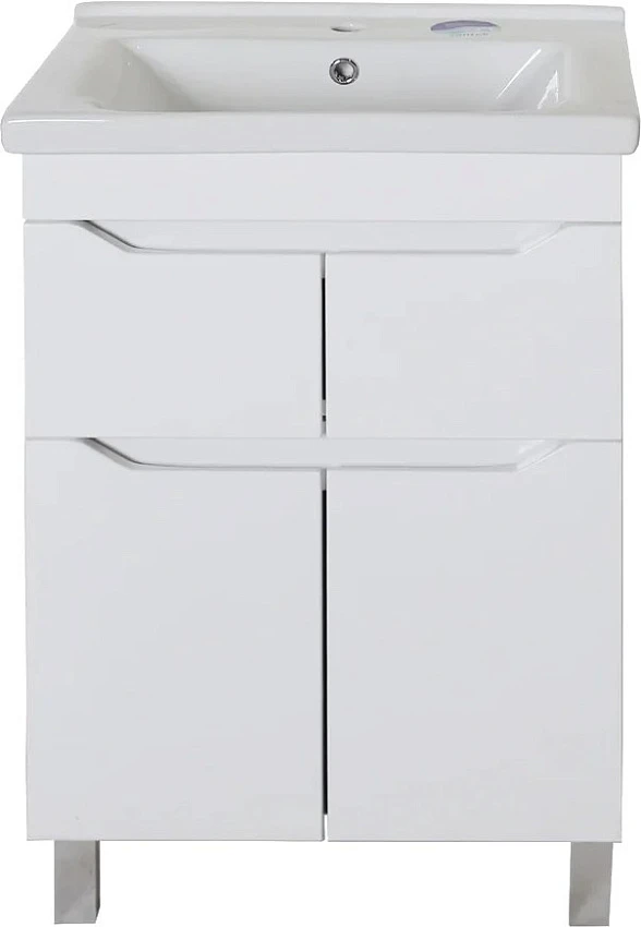 Тумба с раковиной ASB-Mebel Бари 60-2.2 белая