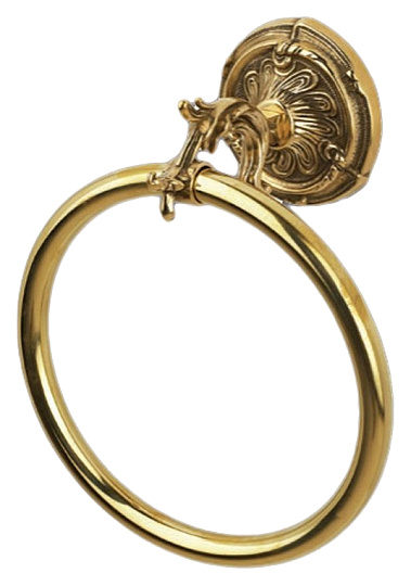 Полотенцедержатель Art&Max Barocco AM-1783-Do кольцо, золото