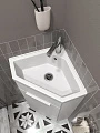 Тумба с раковиной 1Marka Penta 37х37Н 1д. белый глянец - превью 1