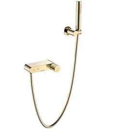 Смеситель Boheme Stick 123-GG для ванны с душем, gold diamond gold
