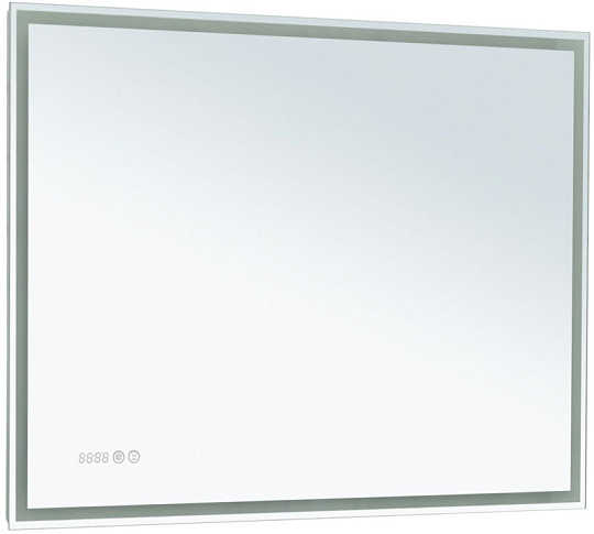Зеркало Aquanet Оптима 100 белый матовый LED
