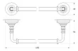 Полотенцедержатель 3SC Stilmar STI 213 золото, 60 см - превью 2