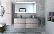 Тумба с раковиной Cezares Vague 140 две чаши rovere sbiancato - превью 1