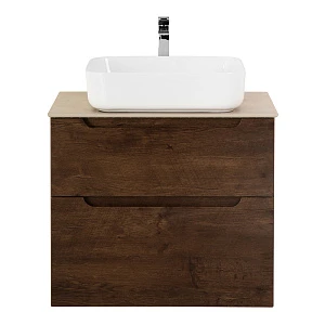 Тумба со столешницей BelBagno Etna H-60 70 подвесная, 2 ящика, Rovere Moro