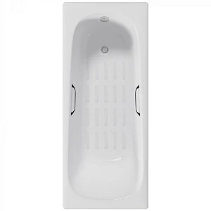 Чугунная ванна Delice Elite DLR230626R-AS 160х70 с антискользящим покрытием, с ручками