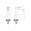 Смеситель Rush Thira TR3635-13Black для раковины - превью 2