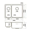 Мойка кухонная Omoikiri Tadzava 58-2-U/I-IN Ultra 15-IN-R 15 58х44 см нержавеющая сталь - превью 1
