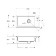 Мебельная раковина BelBagno Mini 50x27 см - превью 1