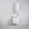 Тумба с раковиной BelBagno Mini 50 bianco lucido правая - превью 1