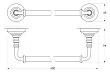 Полотенцедержатель 3SC Stilmar STI 212 золото, 40 см - превью 2