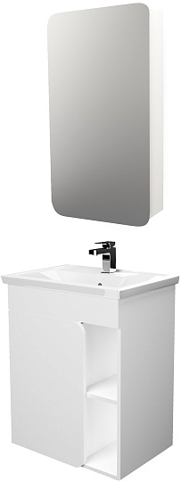 Мебель для ванной 1MarKa Nuvo 60П подвесная, белый глянец