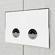 Кнопка смыва Point Венера PN44071WC белая/хром - превью 2