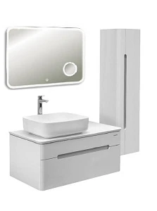Мебель для ванной Aquanika Light 100 подвесная, белая