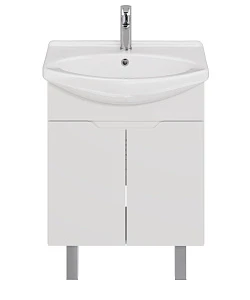 Тумба с раковиной Dreja David D 65 напольная, 2 дверцы, белый