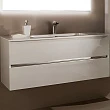 Тумба для комплекта Sanvit Кубэ-2 60 подвесная, 2 ящика, белый глянец - превью 2