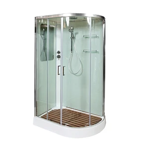 Душевая кабина AvaCan A102L, 120х80х220 см, стекло прозрачное, профиль хром