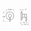Смеситель VitrA Minimax S A42224EXP для душа - превью 1