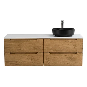 Тумба со столешницей BelBagno Etna 120 R подвесная, 4 ящика, Rovere Nature